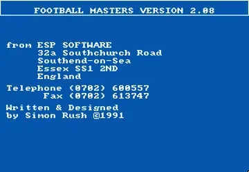 Football Masters-Amiga